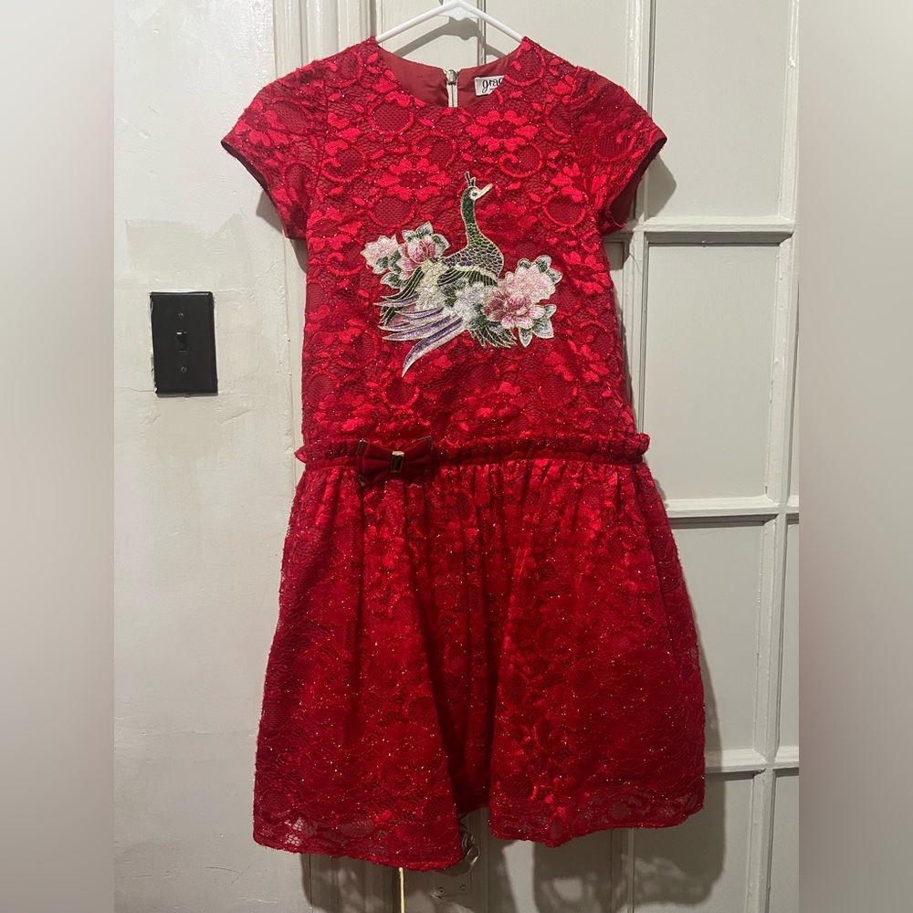 Graci formal red dress for girls size 10